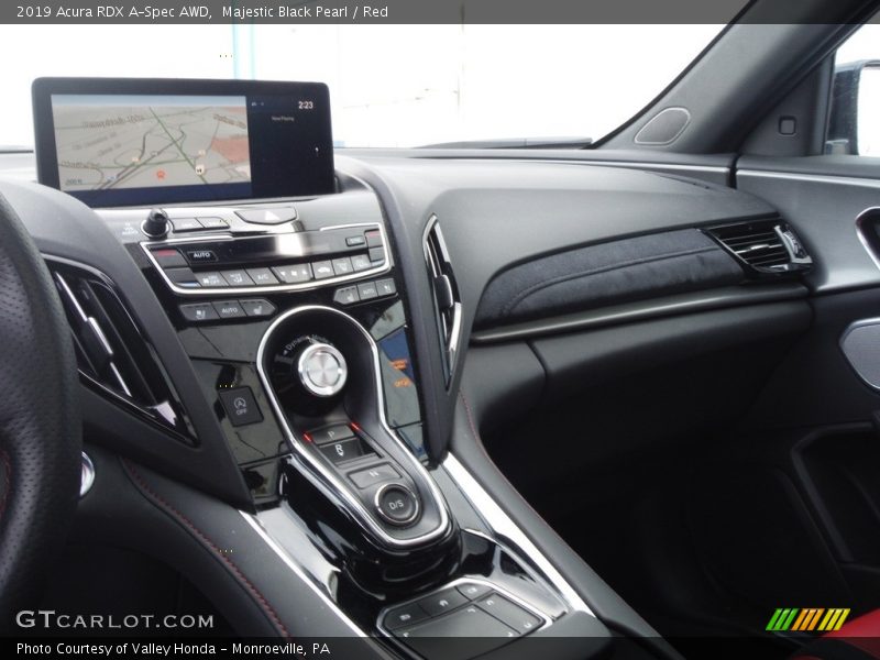 Majestic Black Pearl / Red 2019 Acura RDX A-Spec AWD