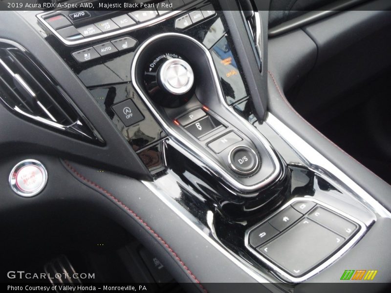 Majestic Black Pearl / Red 2019 Acura RDX A-Spec AWD