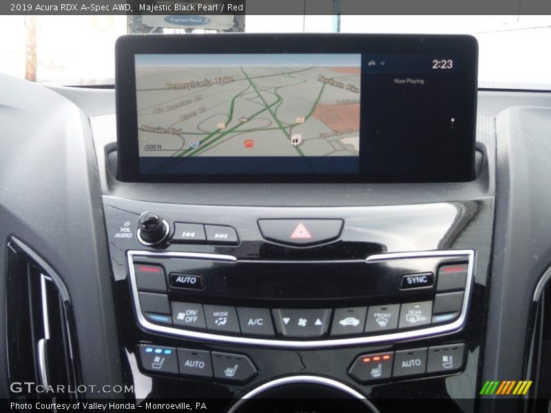 Majestic Black Pearl / Red 2019 Acura RDX A-Spec AWD