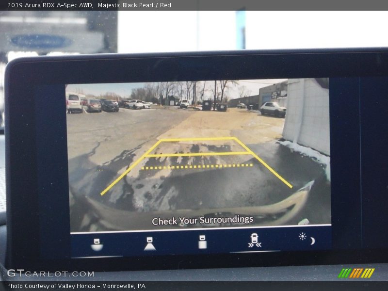 Majestic Black Pearl / Red 2019 Acura RDX A-Spec AWD
