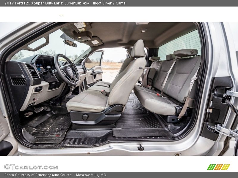 Ingot Silver / Camel 2017 Ford F250 Super Duty Lariat SuperCab 4x4