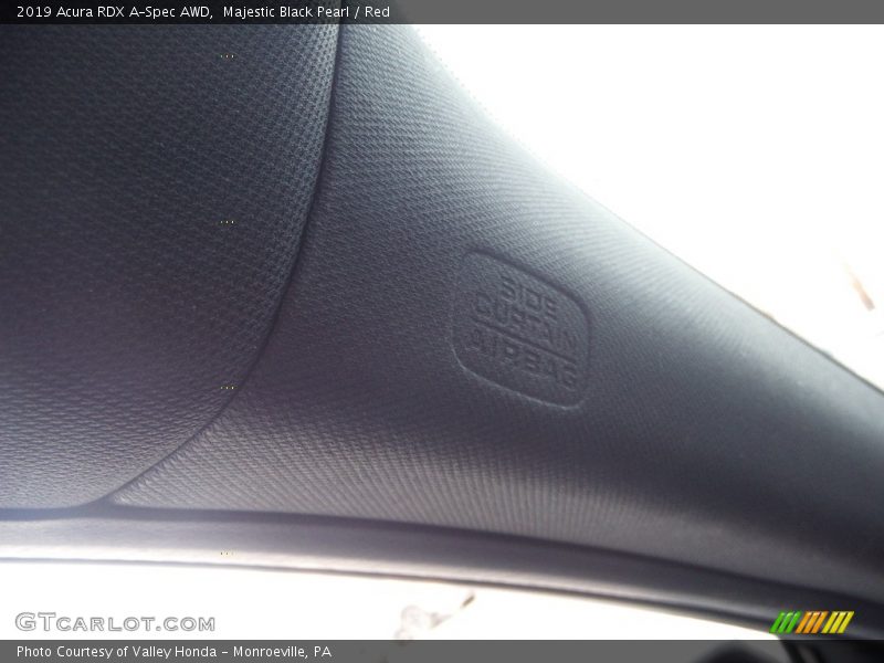 Majestic Black Pearl / Red 2019 Acura RDX A-Spec AWD