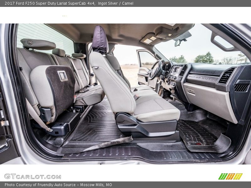 Ingot Silver / Camel 2017 Ford F250 Super Duty Lariat SuperCab 4x4
