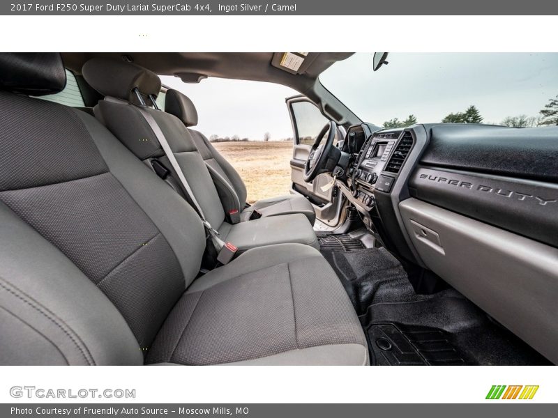 Ingot Silver / Camel 2017 Ford F250 Super Duty Lariat SuperCab 4x4