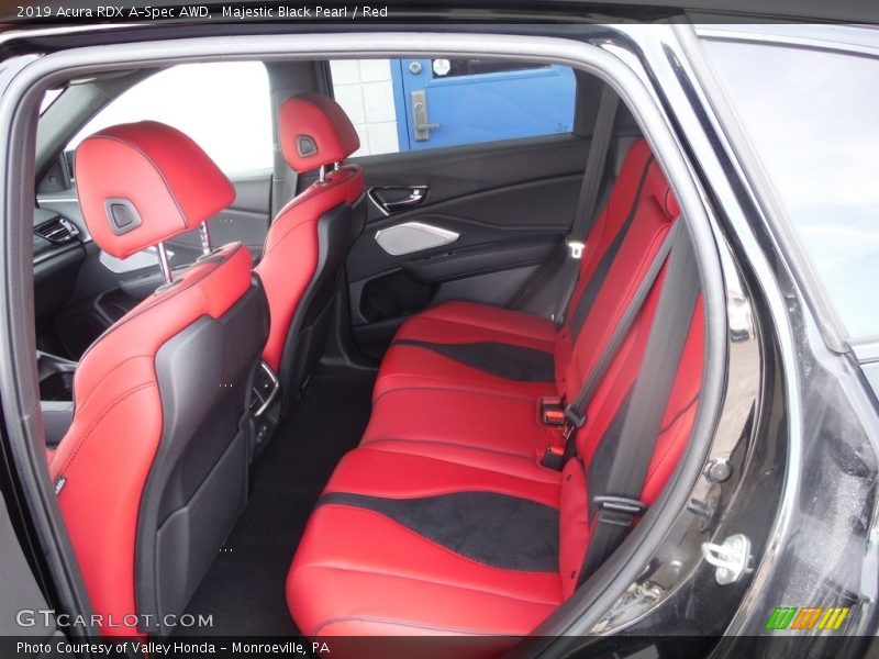Majestic Black Pearl / Red 2019 Acura RDX A-Spec AWD