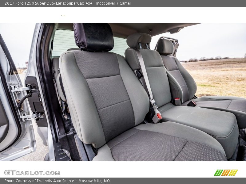 Ingot Silver / Camel 2017 Ford F250 Super Duty Lariat SuperCab 4x4