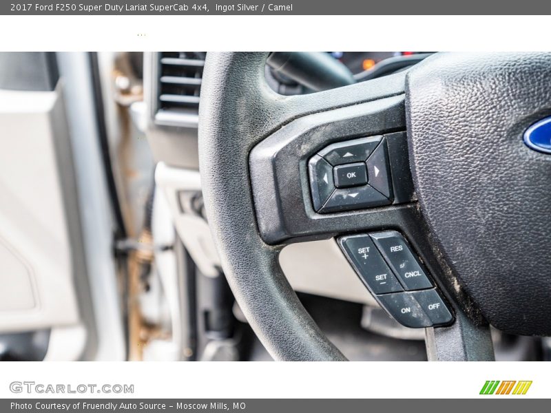 Ingot Silver / Camel 2017 Ford F250 Super Duty Lariat SuperCab 4x4