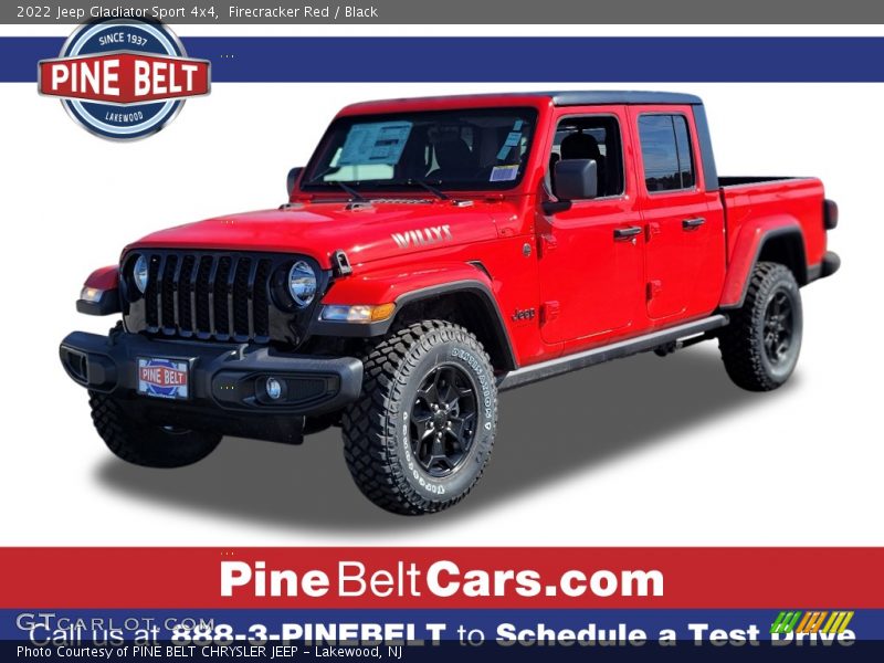 Firecracker Red / Black 2022 Jeep Gladiator Sport 4x4
