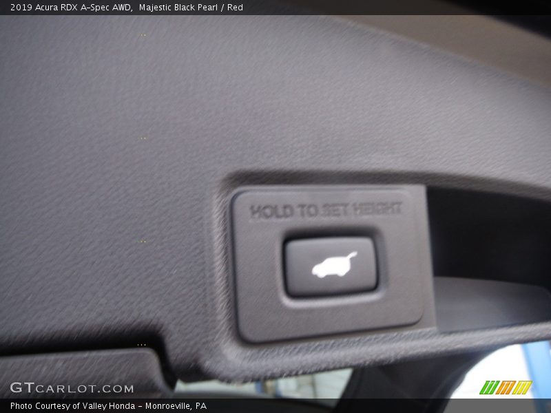 Majestic Black Pearl / Red 2019 Acura RDX A-Spec AWD