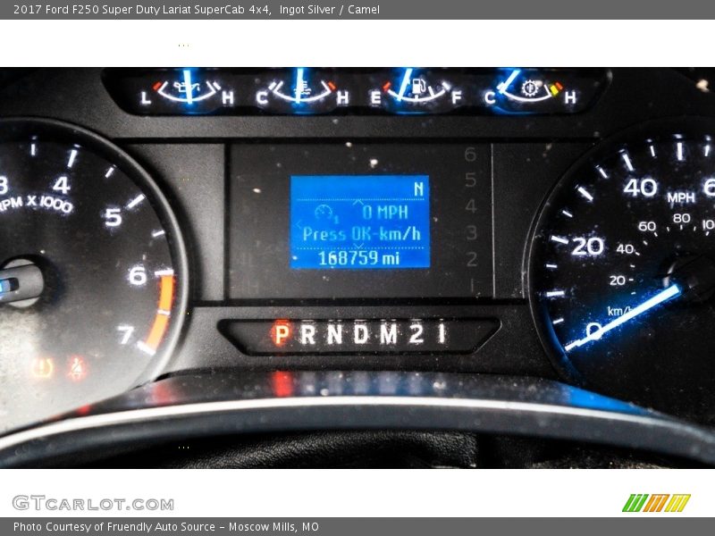 Ingot Silver / Camel 2017 Ford F250 Super Duty Lariat SuperCab 4x4