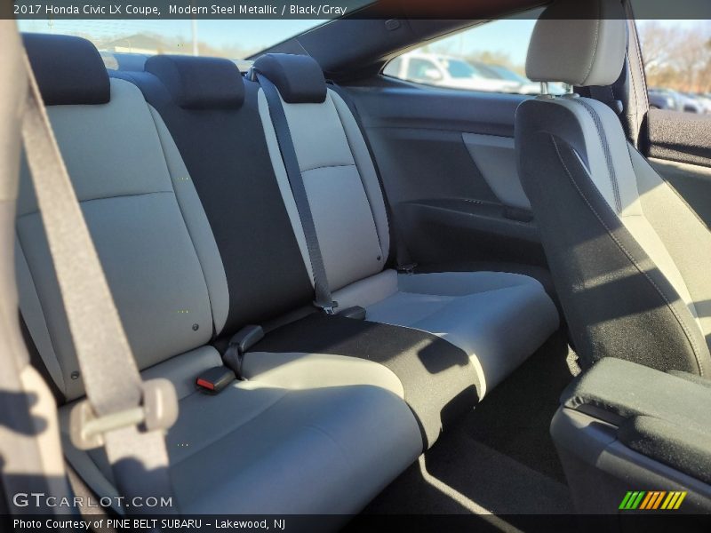 Modern Steel Metallic / Black/Gray 2017 Honda Civic LX Coupe