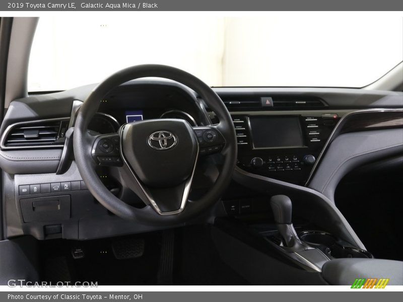 Galactic Aqua Mica / Black 2019 Toyota Camry LE