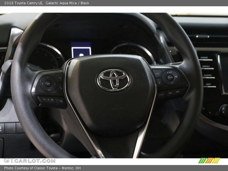 Galactic Aqua Mica / Black 2019 Toyota Camry LE
