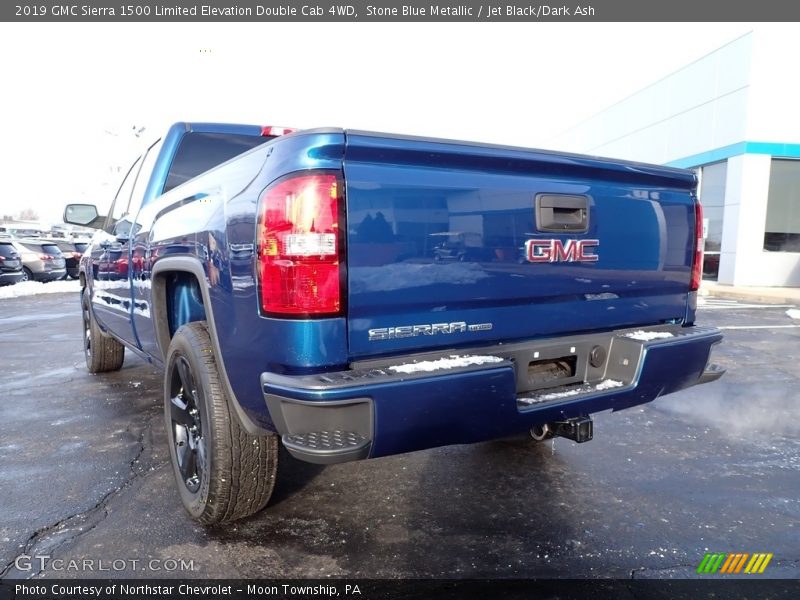 Stone Blue Metallic / Jet Black/Dark Ash 2019 GMC Sierra 1500 Limited Elevation Double Cab 4WD