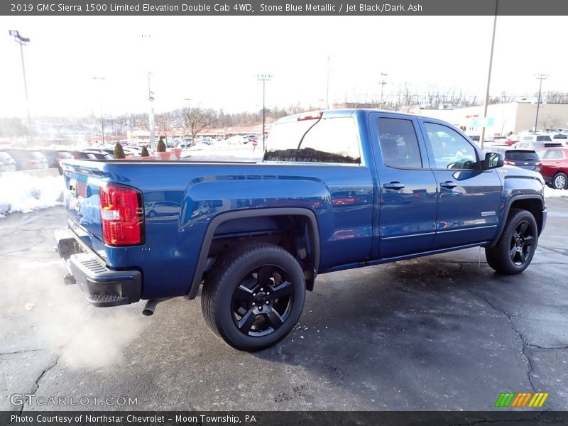 Stone Blue Metallic / Jet Black/Dark Ash 2019 GMC Sierra 1500 Limited Elevation Double Cab 4WD