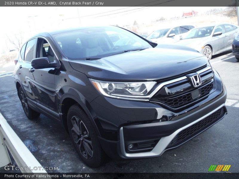 Crystal Black Pearl / Gray 2020 Honda CR-V EX-L AWD