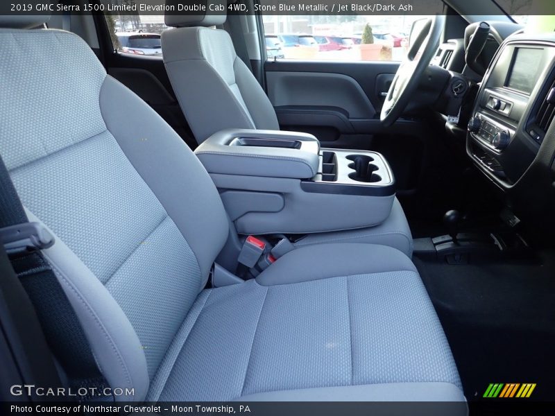 Stone Blue Metallic / Jet Black/Dark Ash 2019 GMC Sierra 1500 Limited Elevation Double Cab 4WD