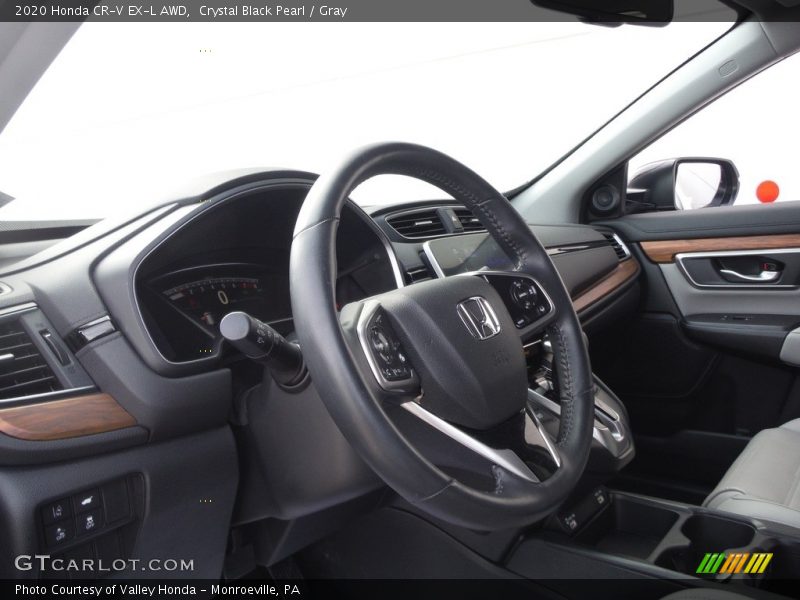 Crystal Black Pearl / Gray 2020 Honda CR-V EX-L AWD