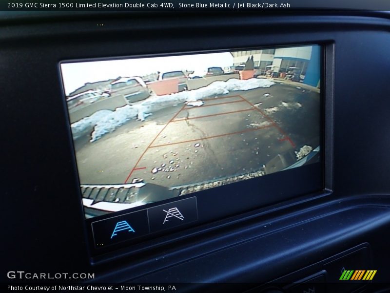 Stone Blue Metallic / Jet Black/Dark Ash 2019 GMC Sierra 1500 Limited Elevation Double Cab 4WD