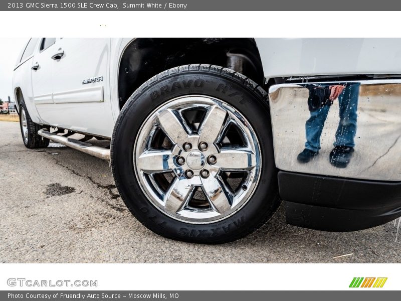 Summit White / Ebony 2013 GMC Sierra 1500 SLE Crew Cab