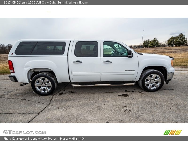 Summit White / Ebony 2013 GMC Sierra 1500 SLE Crew Cab