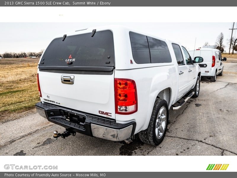 Summit White / Ebony 2013 GMC Sierra 1500 SLE Crew Cab