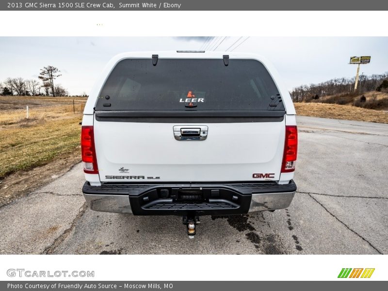 Summit White / Ebony 2013 GMC Sierra 1500 SLE Crew Cab