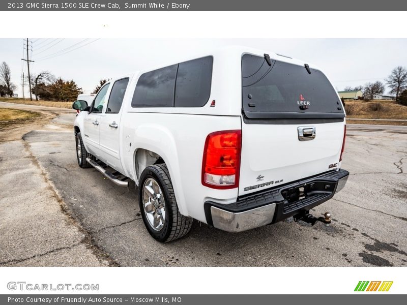 Summit White / Ebony 2013 GMC Sierra 1500 SLE Crew Cab