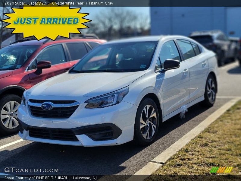 Crystal White Pearl / Titanium Gray 2020 Subaru Legacy 2.5i