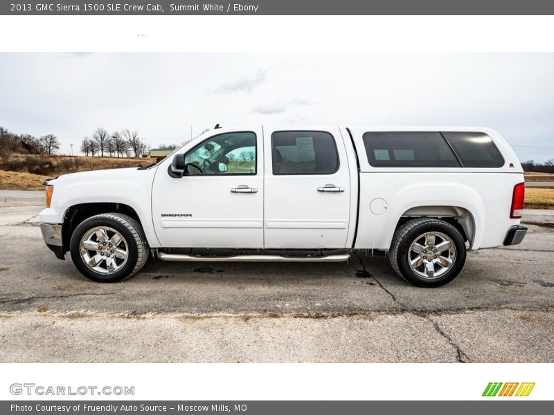 Summit White / Ebony 2013 GMC Sierra 1500 SLE Crew Cab