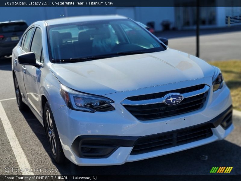 Crystal White Pearl / Titanium Gray 2020 Subaru Legacy 2.5i