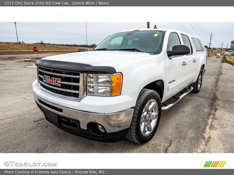Summit White / Ebony 2013 GMC Sierra 1500 SLE Crew Cab