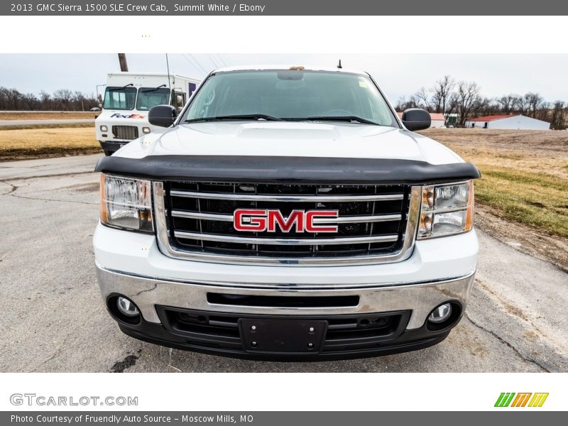 Summit White / Ebony 2013 GMC Sierra 1500 SLE Crew Cab