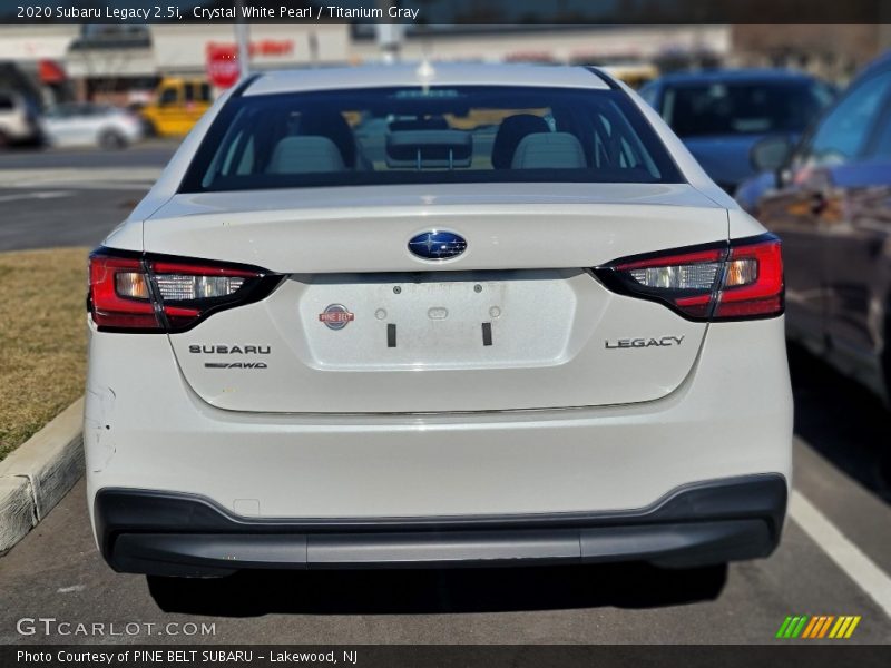 Crystal White Pearl / Titanium Gray 2020 Subaru Legacy 2.5i