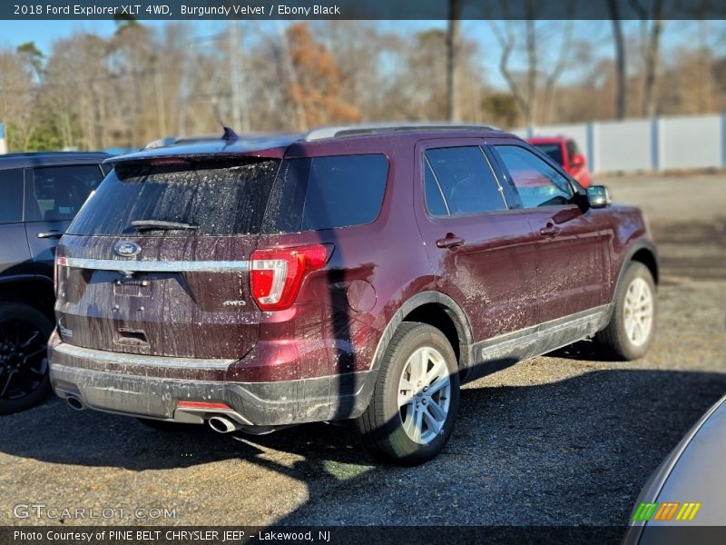 Burgundy Velvet / Ebony Black 2018 Ford Explorer XLT 4WD