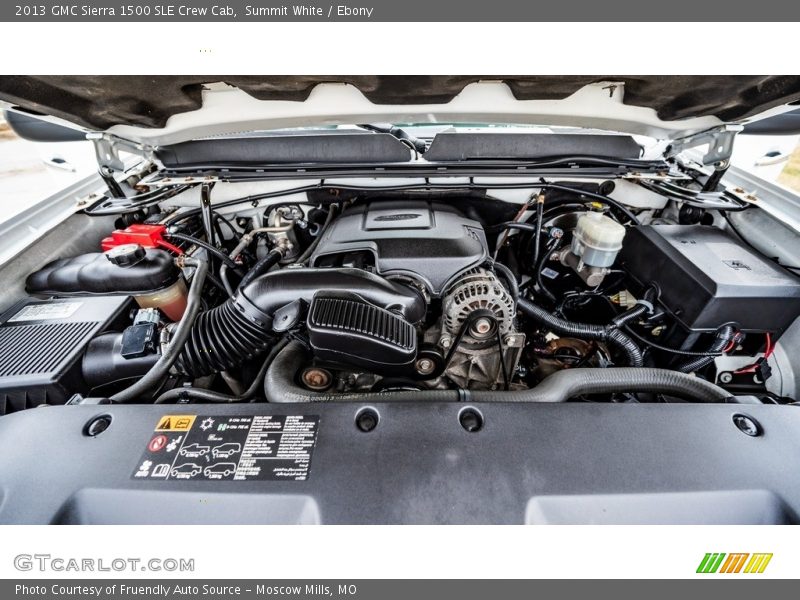 Summit White / Ebony 2013 GMC Sierra 1500 SLE Crew Cab
