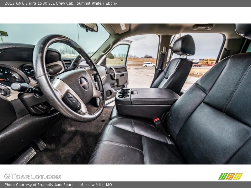 Summit White / Ebony 2013 GMC Sierra 1500 SLE Crew Cab