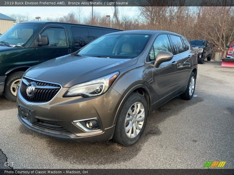 Bronze Alloy Metallic / Light Neutral 2019 Buick Envision Preferred AWD
