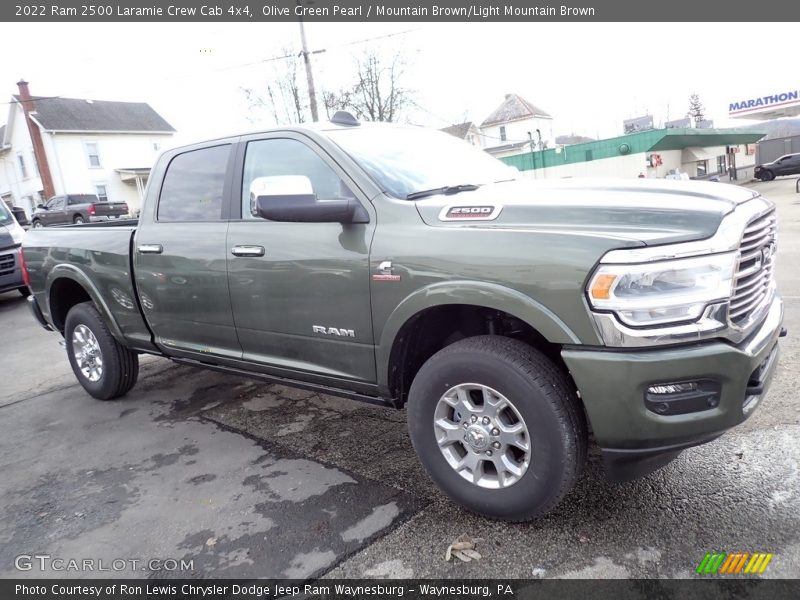 Olive Green Pearl / Mountain Brown/Light Mountain Brown 2022 Ram 2500 Laramie Crew Cab 4x4