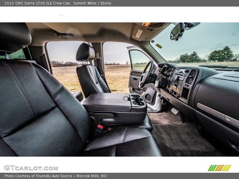 Summit White / Ebony 2013 GMC Sierra 1500 SLE Crew Cab