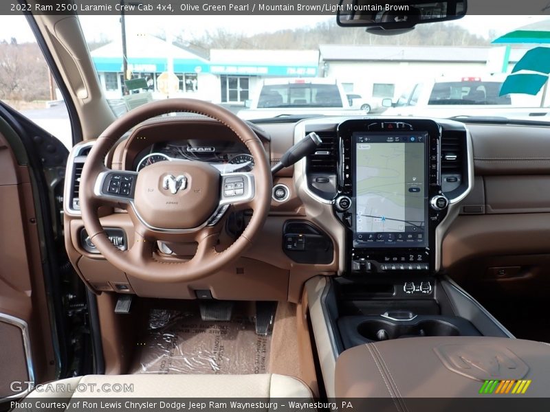 Olive Green Pearl / Mountain Brown/Light Mountain Brown 2022 Ram 2500 Laramie Crew Cab 4x4