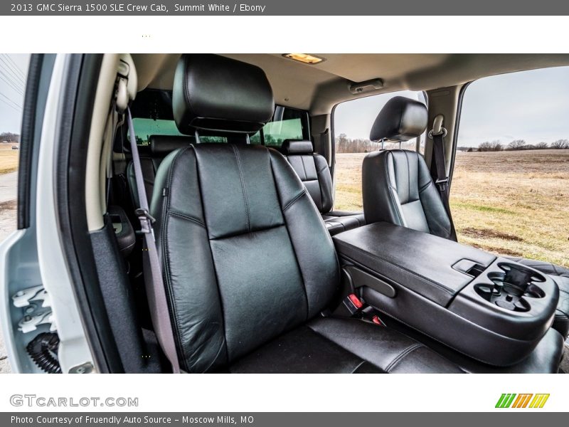 Summit White / Ebony 2013 GMC Sierra 1500 SLE Crew Cab