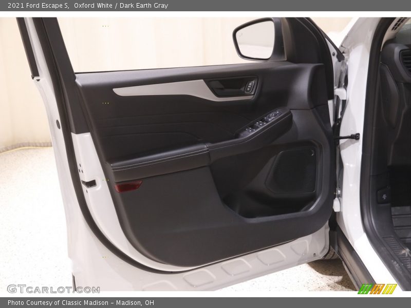 Oxford White / Dark Earth Gray 2021 Ford Escape S