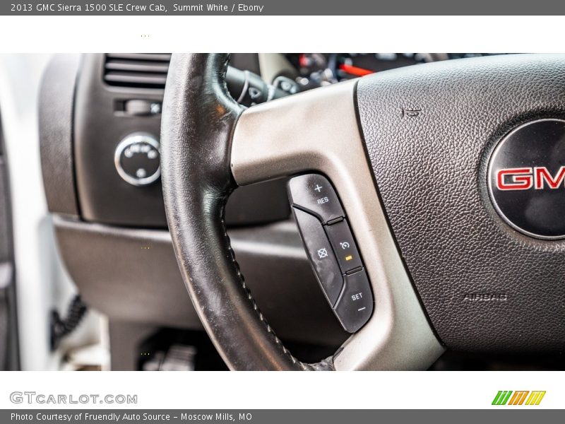 Summit White / Ebony 2013 GMC Sierra 1500 SLE Crew Cab