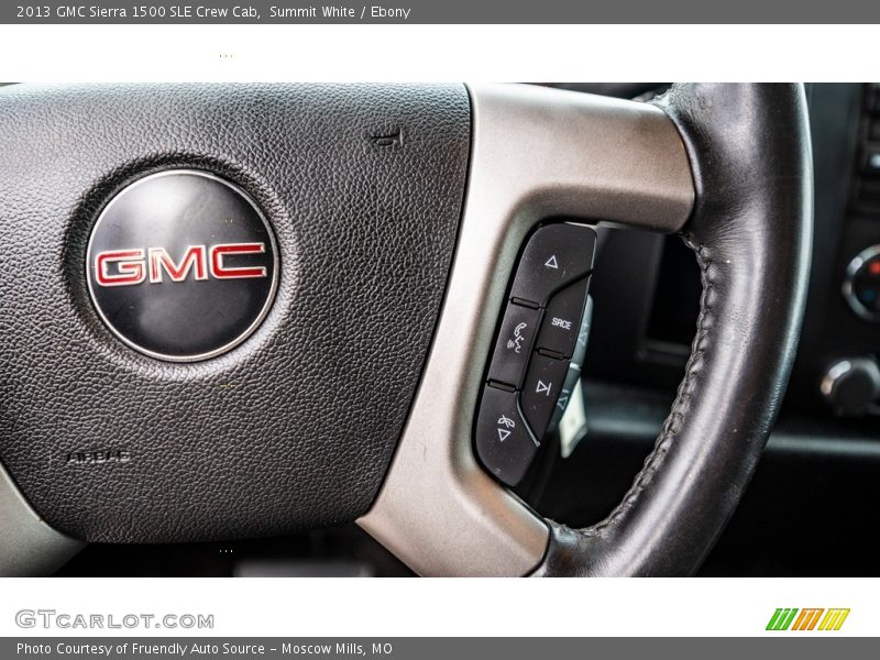 Summit White / Ebony 2013 GMC Sierra 1500 SLE Crew Cab