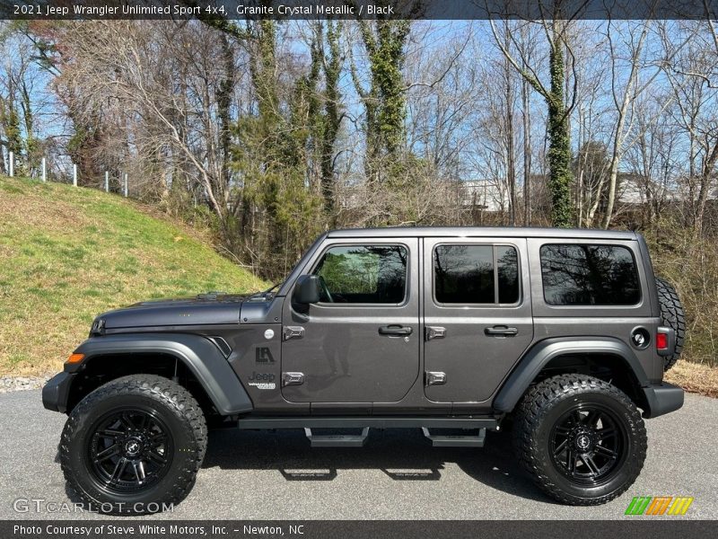 Granite Crystal Metallic / Black 2021 Jeep Wrangler Unlimited Sport 4x4
