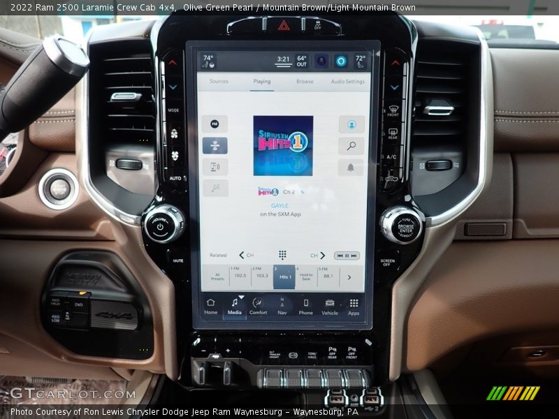 Olive Green Pearl / Mountain Brown/Light Mountain Brown 2022 Ram 2500 Laramie Crew Cab 4x4