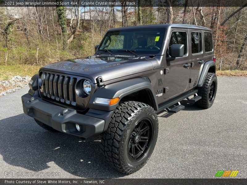 Granite Crystal Metallic / Black 2021 Jeep Wrangler Unlimited Sport 4x4