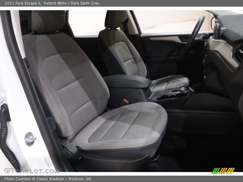 Oxford White / Dark Earth Gray 2021 Ford Escape S