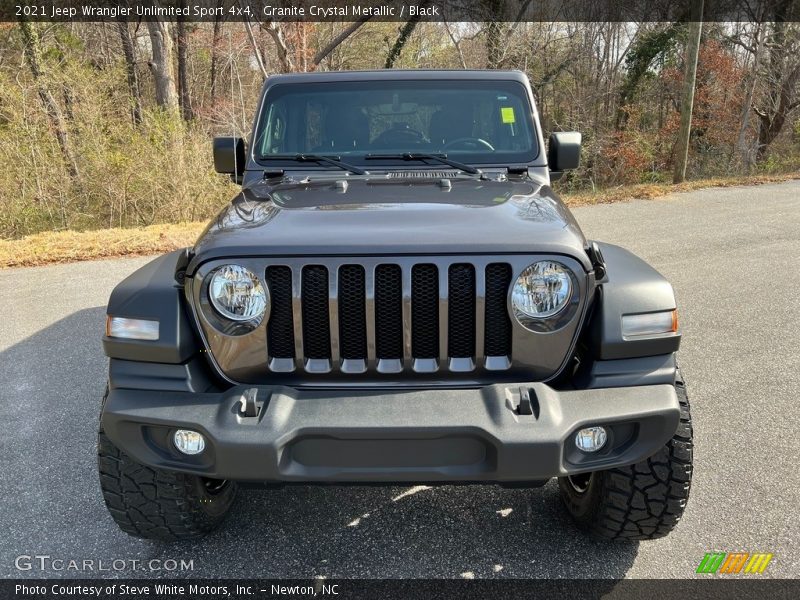 Granite Crystal Metallic / Black 2021 Jeep Wrangler Unlimited Sport 4x4